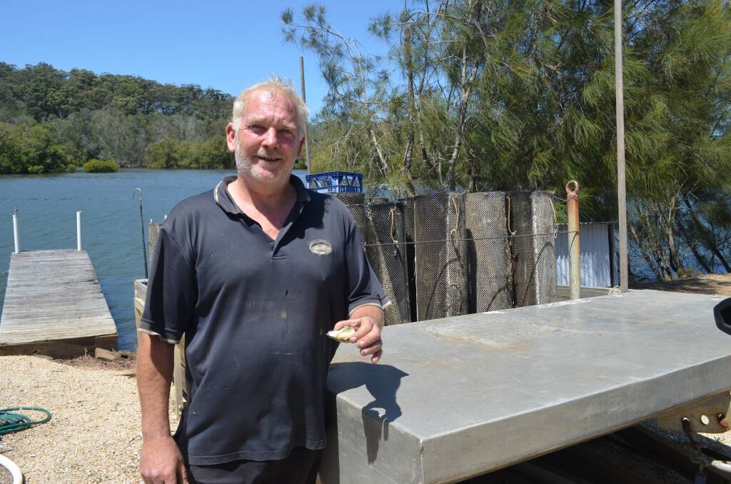 Macleay River Farm Oyster owner Ian Smith, photo taken by Sam Payne