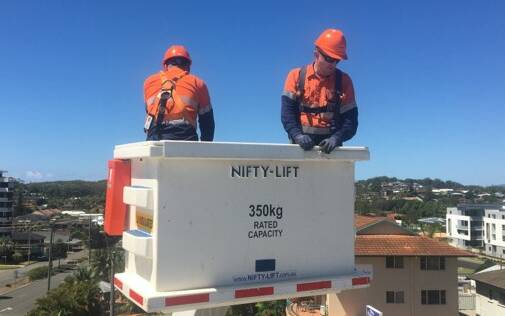 SES crews from Kempsey, Gladstone and South West Rocks were quick to roll up their sleeves and travel to Port Macquarie when they heard of the devastating impact the storm left in its wake. Picture supplied by NSW SES Macleay Valley Facebook 