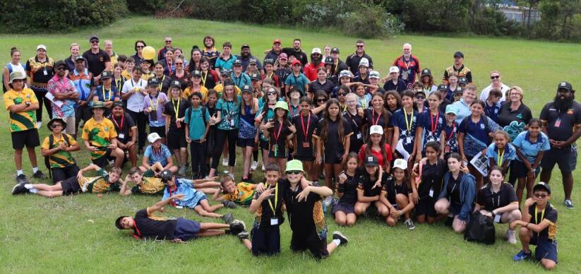 Macleay Valley Aboriginal students come together for Cultural Wellbeing Day. Picture supplied