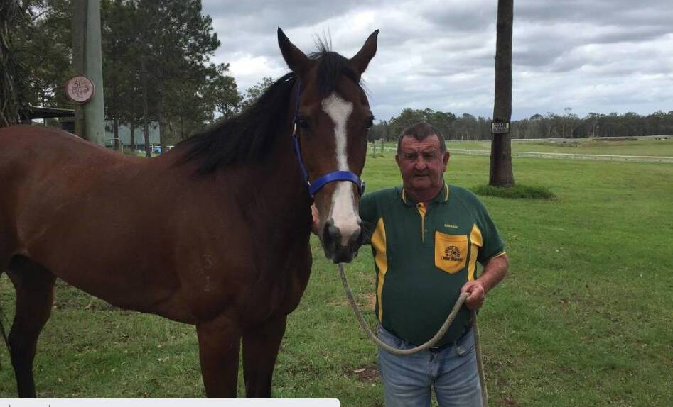 Barry Ratcliff, who has been chasing a Kempsey Cup victory for the last 35 years, pictured with horse Pomme Petite in 2017. Picture: file