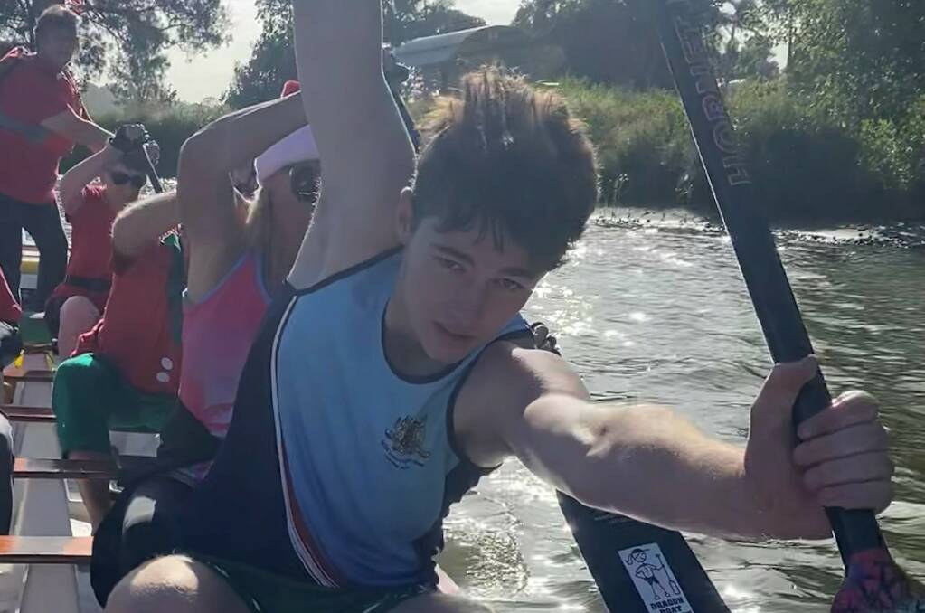 Sam Fowler has been selected in the NSW State Junior Squad to compete at the Australian Dragon Boat Championships. Picture supplied