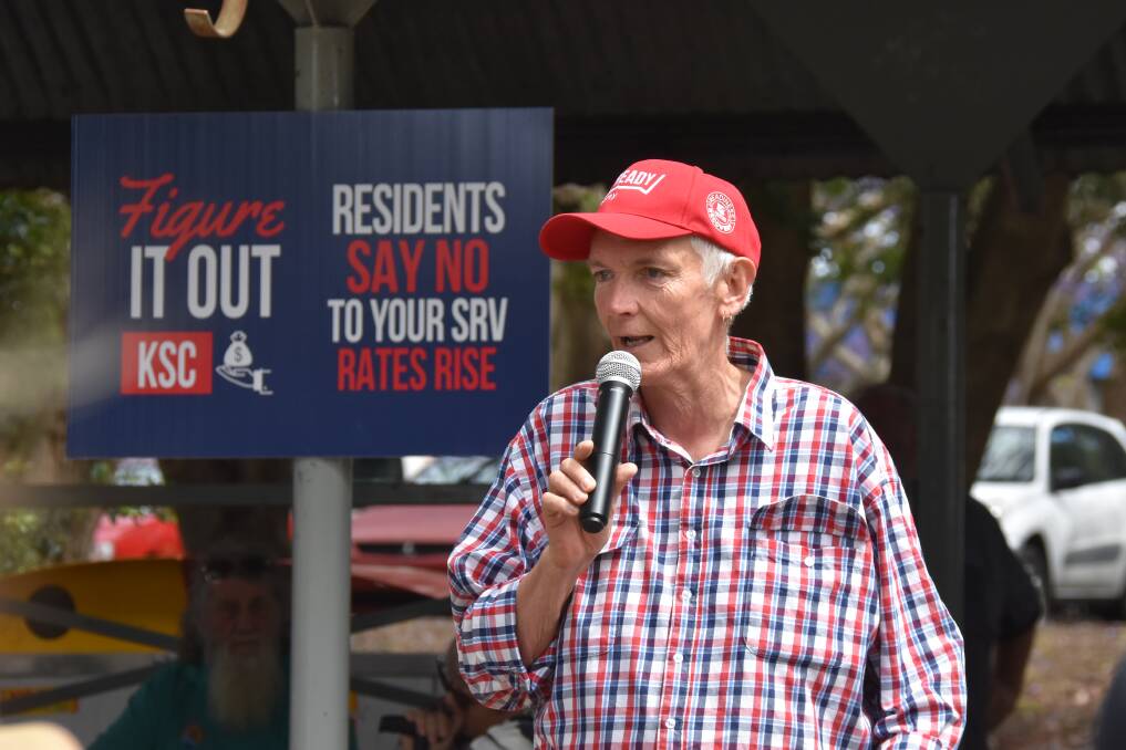 Kempsey Shire councillor Arthur Bain attended the rally "to listen to the concerns of the community". Picture by Mardi Borg