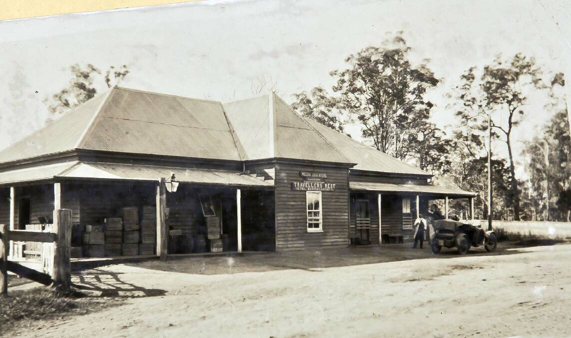 The Travellers Rest Hotel, Barraganyatti, in the time of William Miles. Picture supplied by MRHS
