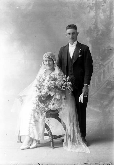 William and Katherine Miles at their wedding in 1907. Picture supplied by MRHS
