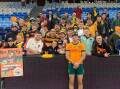 The Macleay Valley community turned out in full force to support Darby Lancaster as he made his debut with the Wallabies. Picture supplied, Kempsey Cannonballs