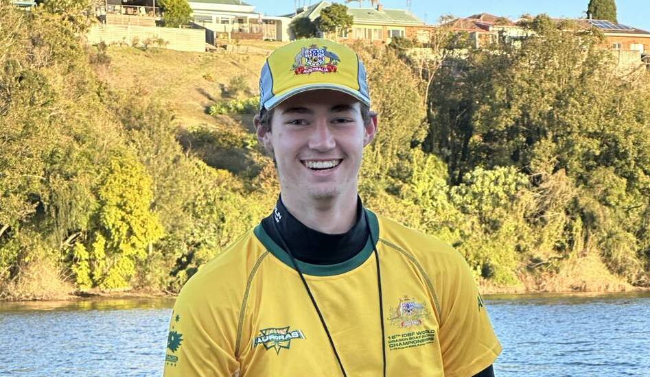 Sam Fowler will represent Australia as the Junior Division Sweep in the World Dragon Boat Championships. Picture supplied