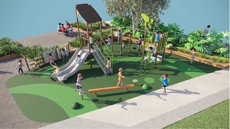 Kempsey Shire Council has released designs for the new playground at East Kempsey. The council said the upgrade will not include a fence, shade sails or a public toilet block. Picture, Kempsey Shire Council website 