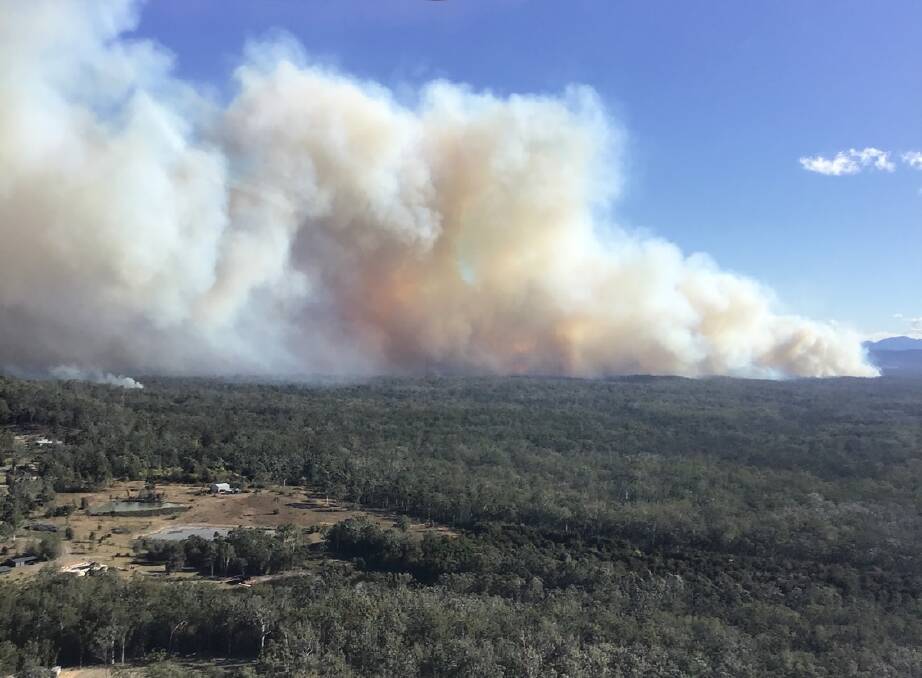Some of the Kempsey area fires from the air. Pictures from the Lower North Coast District Office.