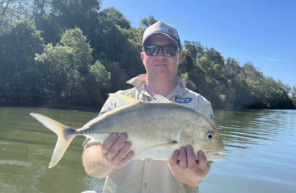 This week's photo is of Matt Miller with a great sized trevally caught recently in the Hastings River near Little Rawdon Island