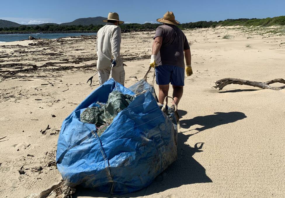Just some of the rubbish Macleay River users leave behind. Picture supplied by OceanWatch Australia