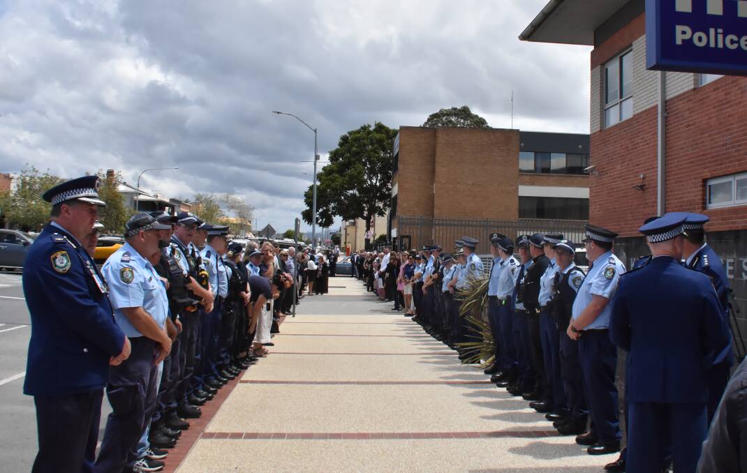 March Out for Detective Senior Constable Dean Rutledge. Pictures by Mardi Borg