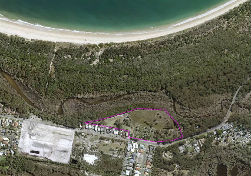 An aerial view of the Rise Development in South West Rocks. Picture supplied by Kempsey Shire Council