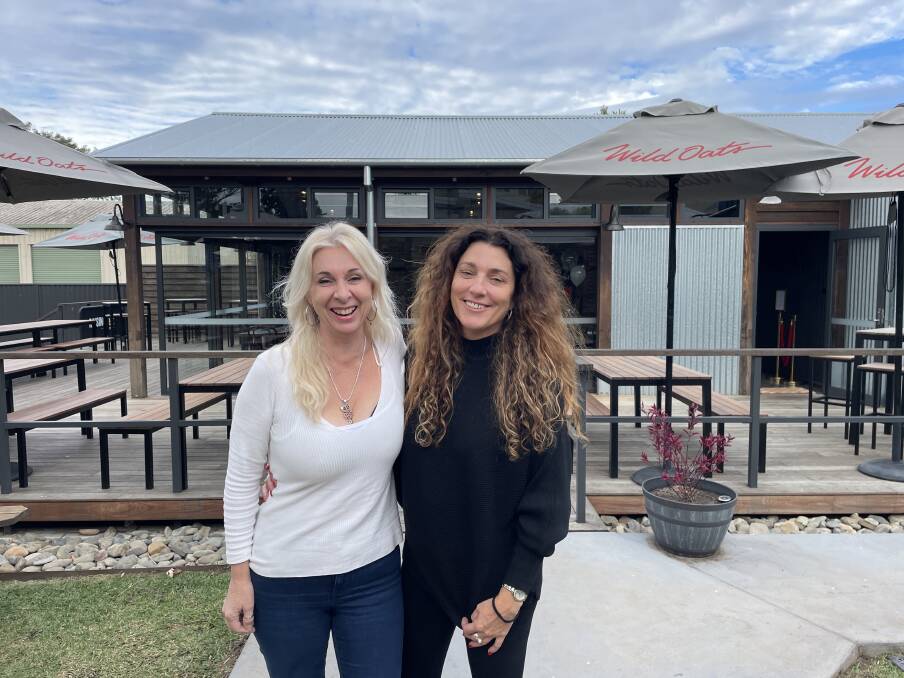 (L-R) Sharon Black and Cathy Wilson take a trip to the upcoming reunion's venue - The Heritage Hotel in Gladstone. Picture by Ellie Chamberlain