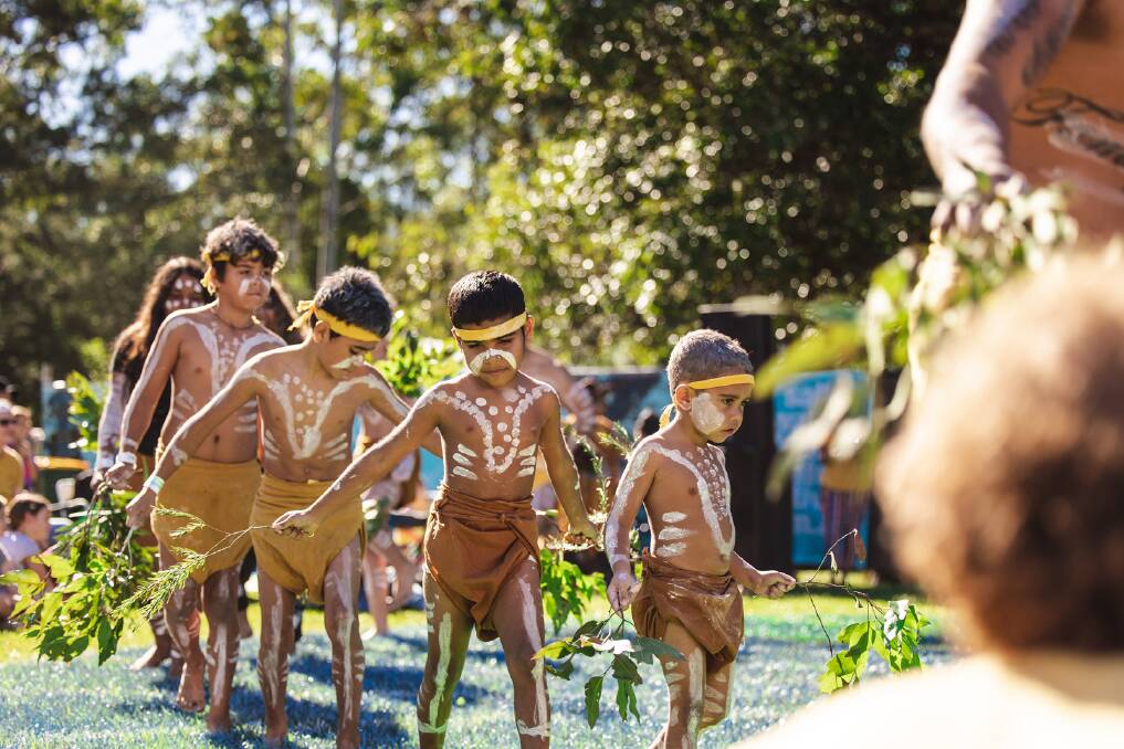A goal of the festival is to pass on Aboriginal cultural knowledge to the region's youth. Picture supplied Saltwater Freshwater Arts Alliance