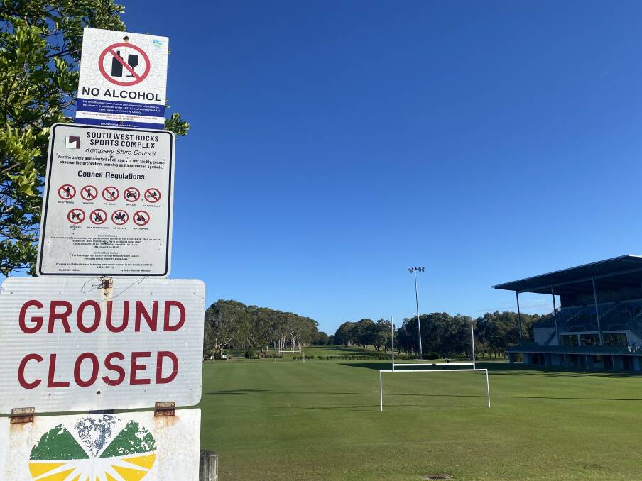A weekend of home-games canned by council. Field One closed due to divots and Field Two closed because it was too wet. Picture by Ellie Chamberlain.