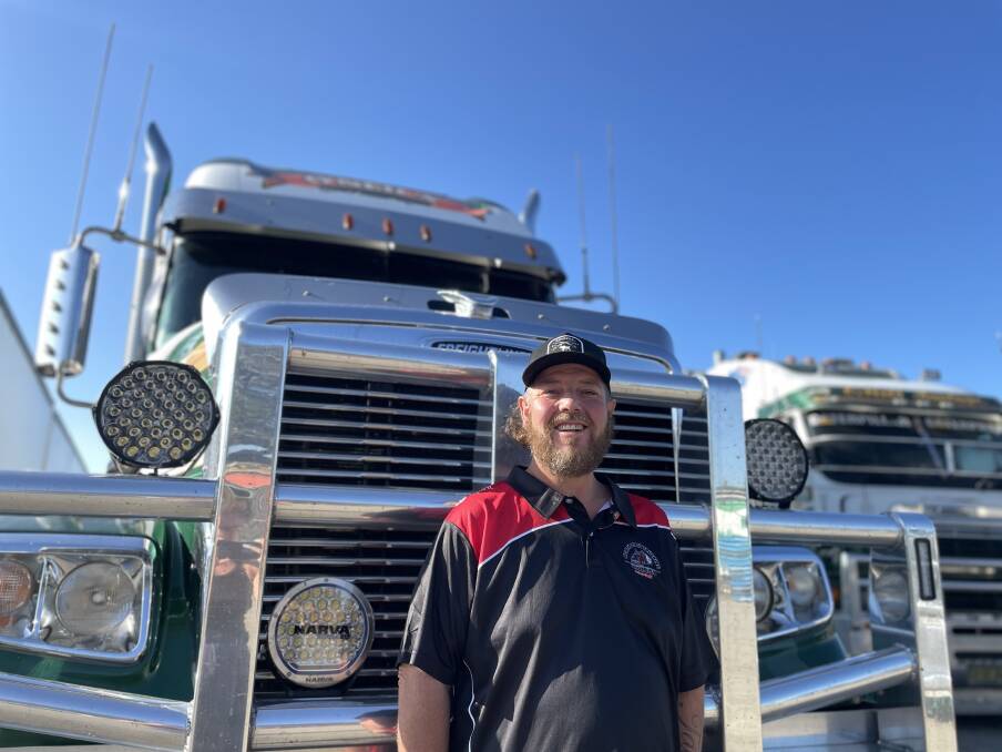 Trent Lee: Dairy farmer turned truck driver. Pictures by Ellie Chamberlain