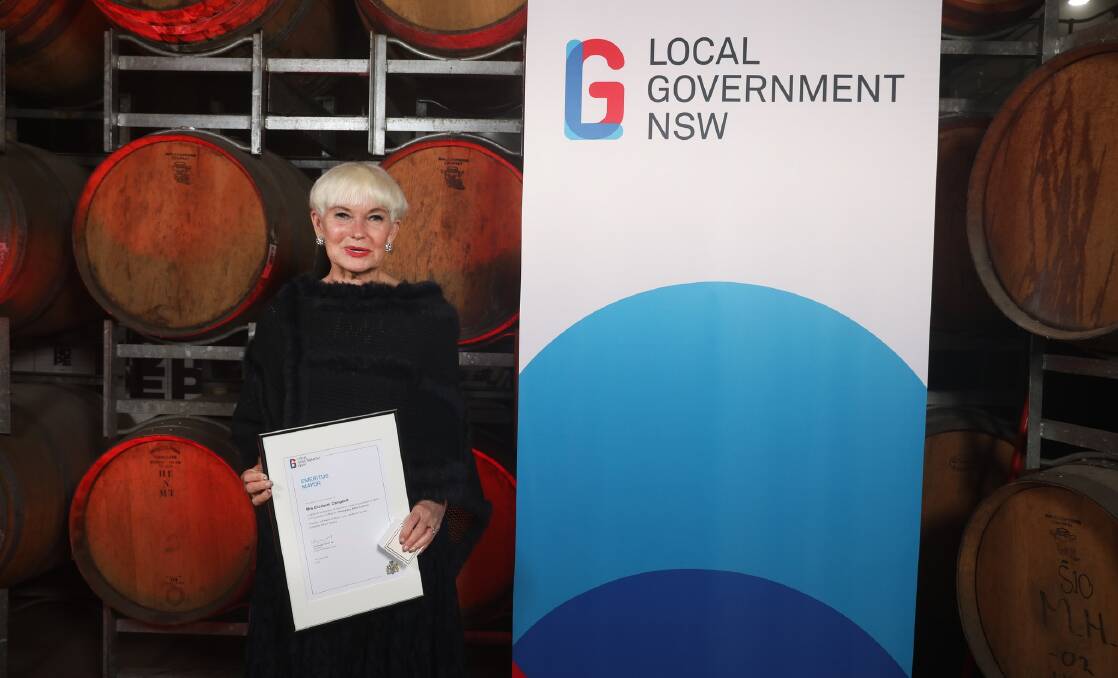 Liz Campbell awarded Emeritus Mayor at the annual Local Government NSW conference on Monday 24 October, 2022. Picture supplied