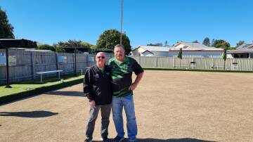 (L-R) Shane Fuller with Club President Ron Kennedy. Picture supplied Kempsey-Macleay RSL Club.