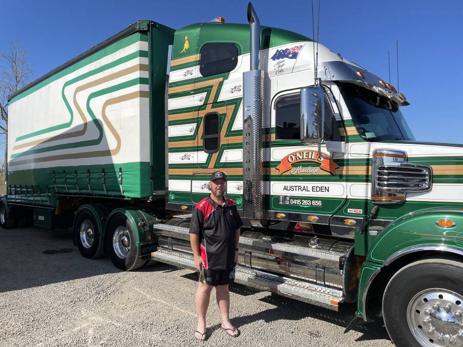 Vice President of the North Coast Trucking Social Club, Trent Lee, says he will be spending his days off polishing his truck in preparation for the show. Picture by Ellie Chamberlain