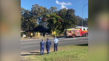 Emergency services were called to a house fire at Middleton Street, South Kempsey at about 1pm on Wednesday, 10 July. Picture supplied