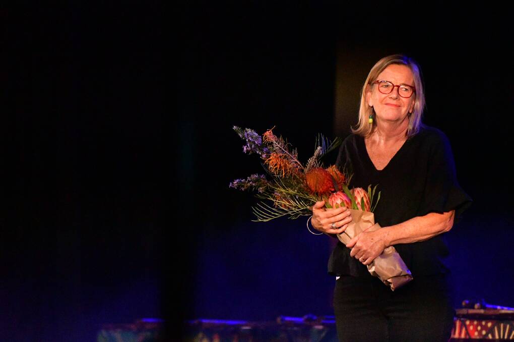 Crescent Head Public School teacher Lisa Maynard who retired earlier this year was thanked for her work and involvement in the Macleay Public Schools Music Festival. Picture by Emily Walker