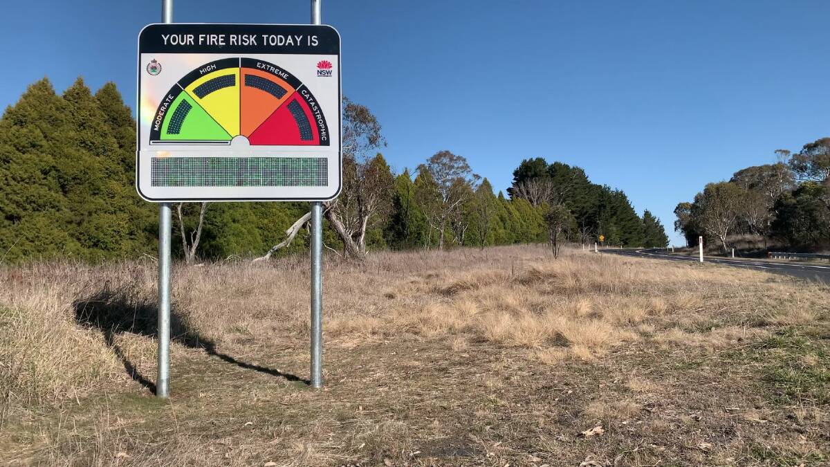 More than 200 digital fire danger rating (FDR) signs are being rolled out across NSW. Picture supplied by RFS Media