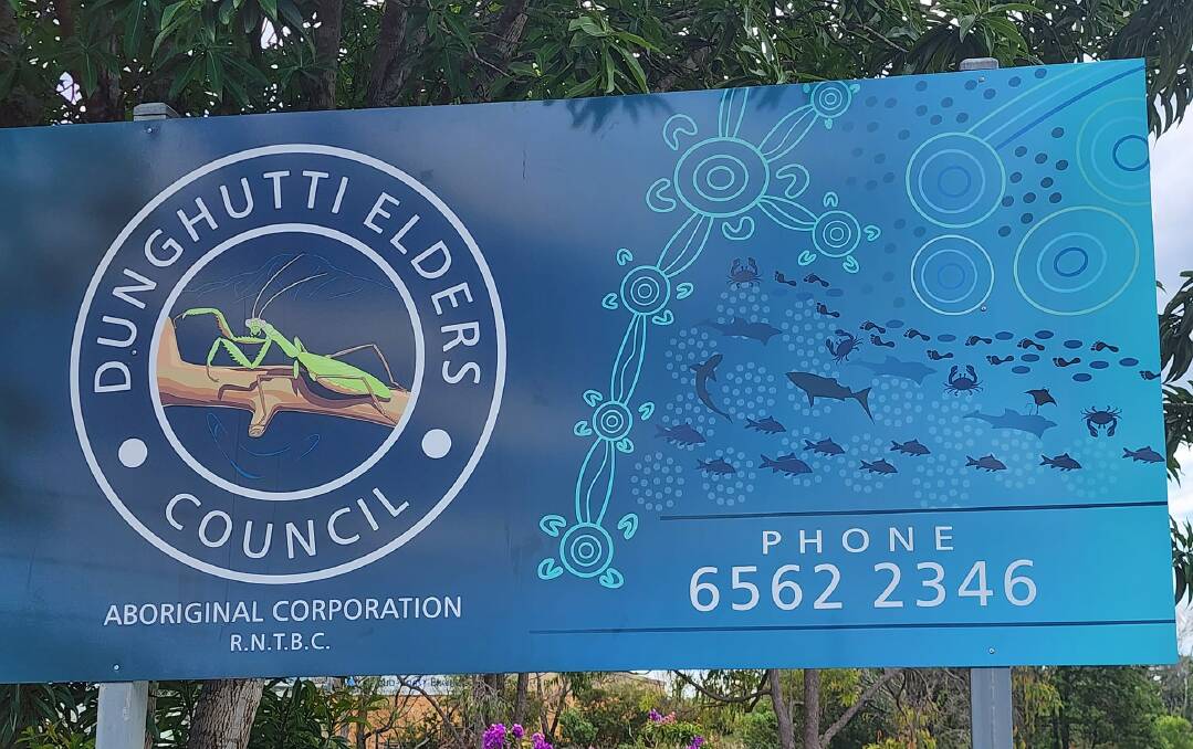Other improvements include a sign outside of the council's building to help direct visitors to the organisation. Picture supplied by Dunghutti Elders Council Aboriginal Corporation