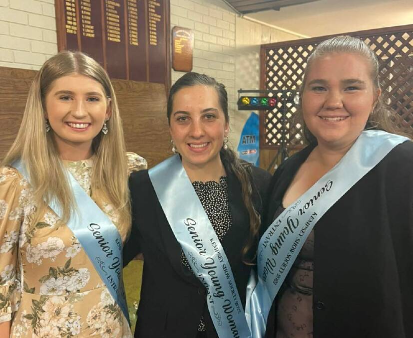 Entries for the Kempsey Show Young Woman of the Year competition have been extended after a lack of entries in the senior category. Competitors for the senior category last year with eventual winner Katie Barnett (centre). Picture supplied by Kempsey Show Young Woman of the Year competition