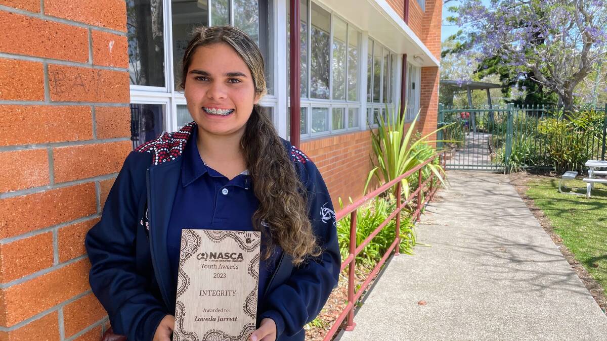 Kempsey High School's Laveda Jarrett was one of two recipients of the 2023 NASCA Integrity Award. Picture by Emily Walker
