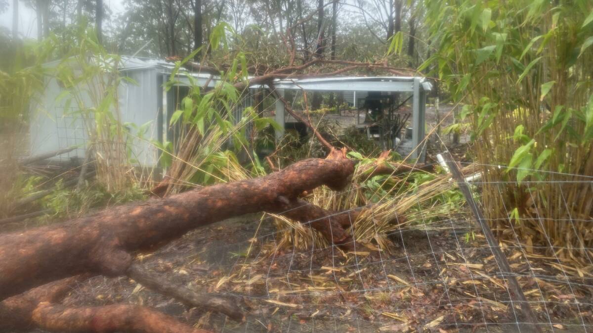 A majority of the damage reported to the NSW SES Kempsey Shire Unit was in East Kempsey and Crescent Head. Picture supplied by NSW SES Kempsey Shire unit