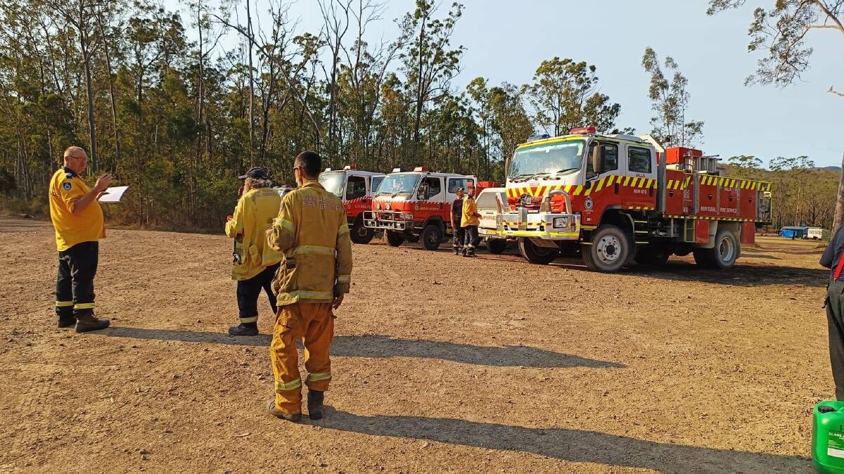 Temperatures are forecast to rise to 36 degrees on Wednesday as RFS crews continue to contain fires. Picture by NSW RFS Eungai Brigade