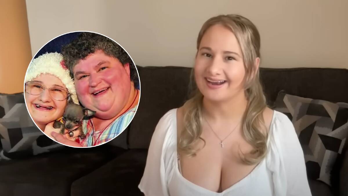 Gypsy Rose Blanchard announces pregnancy (main image) and with her mother Dee Dee Blanchard before her death (inset). Picture YouTube/ABC