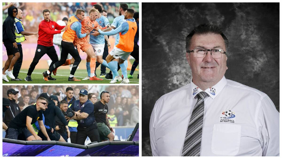 FMNC chairman 'gutted' as football scores own goal during A-League pitch invasion