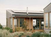 The sustainable farmhouse balances modern comforts and off-grid living, with a design that's responsive to the farmland and native vegetation surrounding it. Pictures by Rory Gardiner 