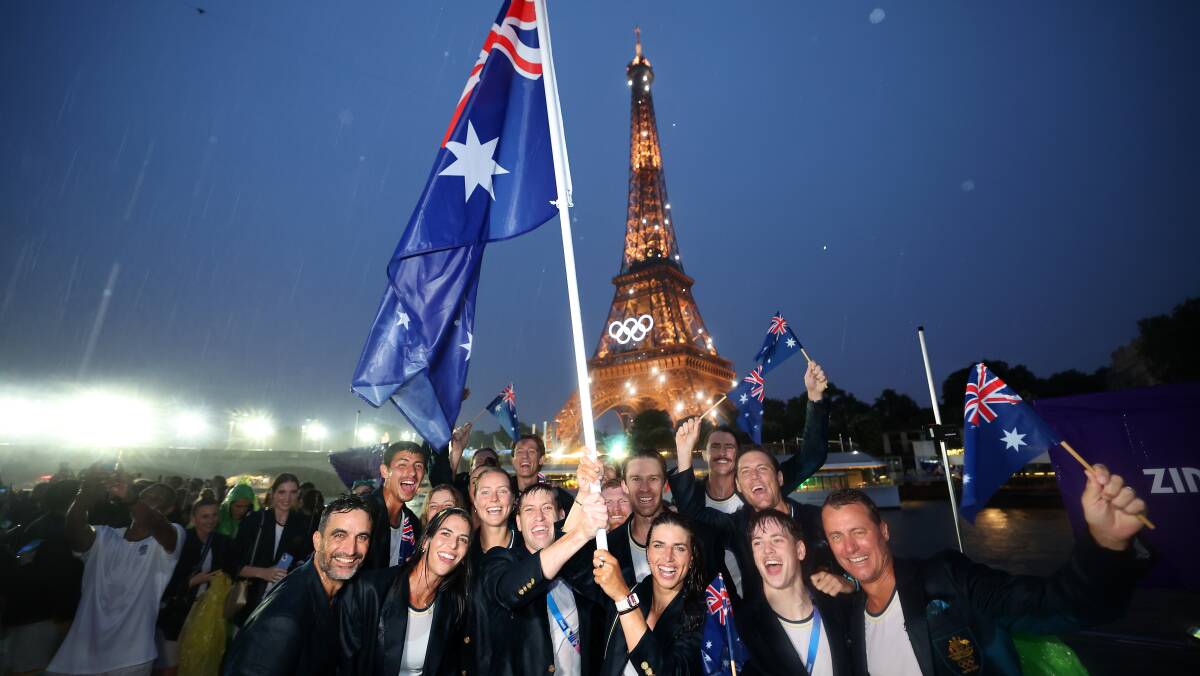 The Australian team has arrived at the opening ceremony. Picture Getty Images