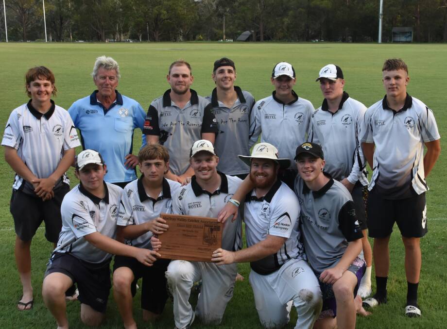 Rovers WKH and Dave Hill with the Dave Hill Shield. Photo: Lachlan Harper 