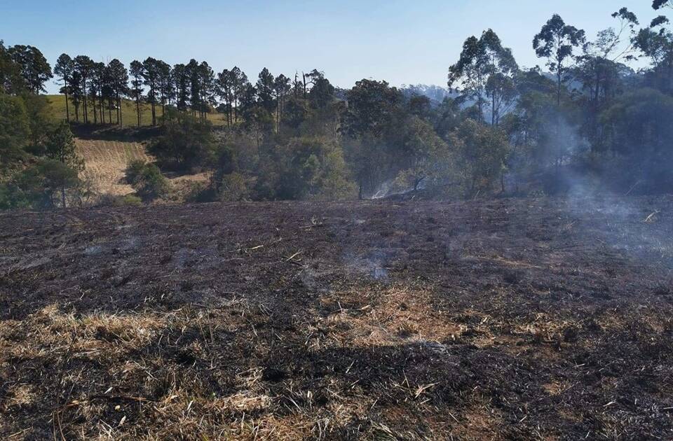 A fast moving grass fire at Newee Creek was extinguished by firefighters in September, 2019. Picture courtesy of Fire and Rescue NSW Nambucca. 