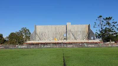 Works continue on the new Mid North Coast High Performance Sports Centre at South West Rocks.