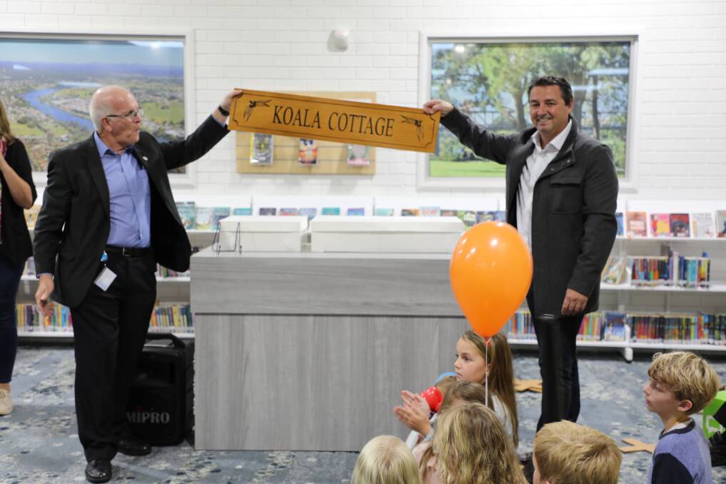 Mayor Leo Hauville at an event at the Kempsey Library. Picture, supplied