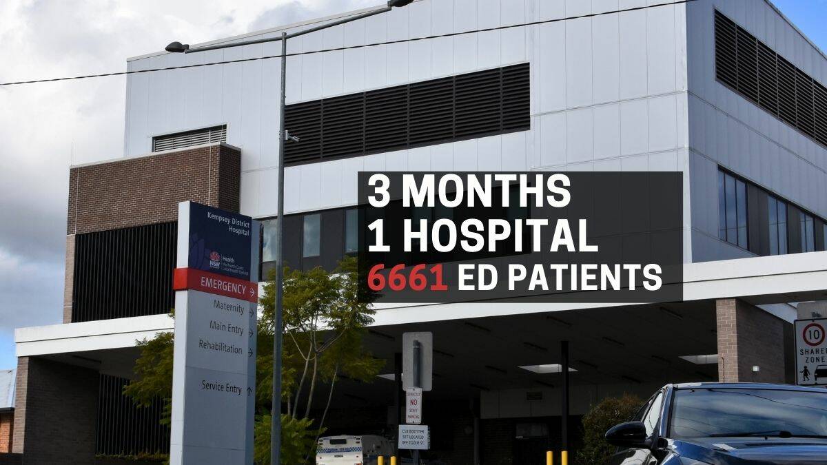 There were 6661 attendances to ED at Kempsey Hospital from January to March 2023. Picture by Emily Walker