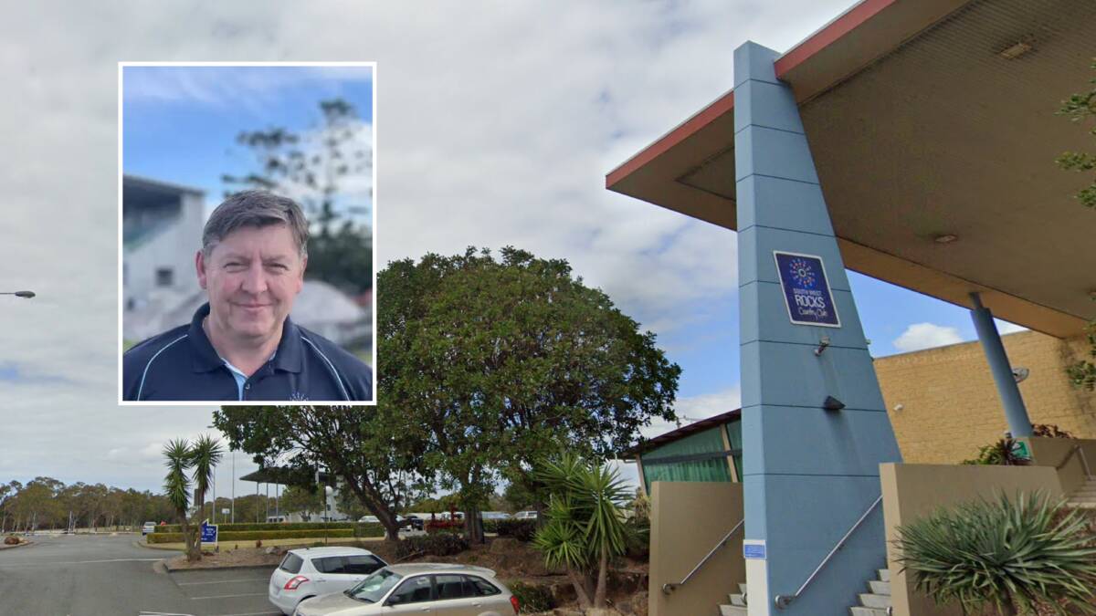 The case against the South West Rocks Country Club and former CEO David Cunningham has faced a further delay. Picture, Google Maps and inset picture of Cunningham by Ellie Chamberlain 