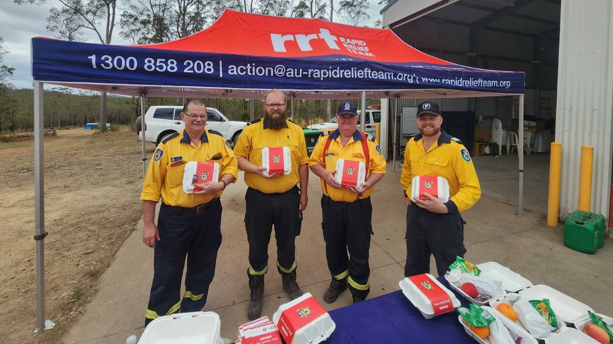 Rapid Response Team feeds firefighters in the Kempsey Shire. Picture supplied