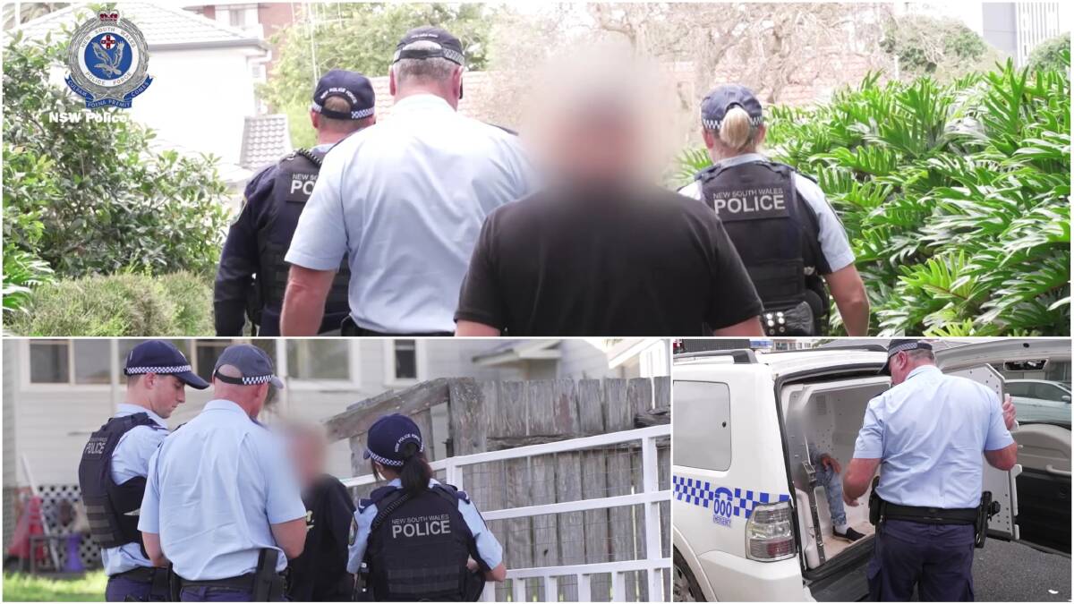 Three people were arrested in Port Macquarie and Kempsey as part of the state-wide operation. Pictures supplied by NSW Police