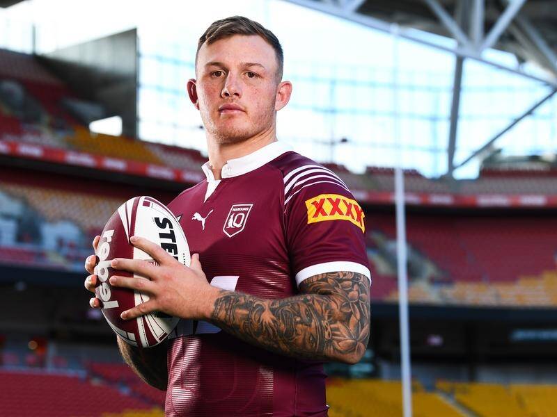It's been a long road to a Queensland debut for Parramatta's J'maine Hopgood. (Jono Searle/AAP PHOTOS)