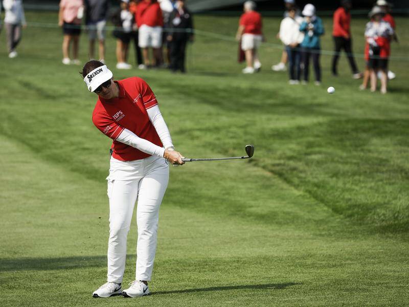 Australia's Hannah Green is just one shot off the lead in the LPGA Canadian Women's Open. Photo: AP PHOTO