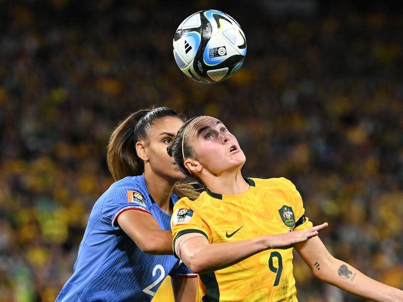 World Cup star Caitlin Foord was ruled out just before the Matildas' 2-1 loss to Canada. (Darren England/AAP PHOTOS)