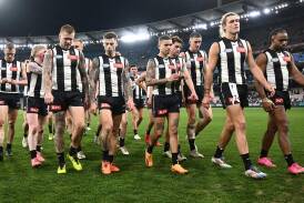 After three straight losses, Collingwood are outside the top eight and struggling to find form. (Joel Carrett/AAP PHOTOS)