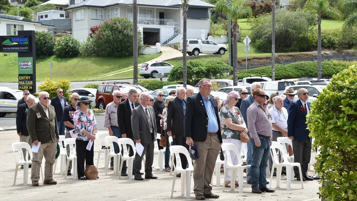 Ceremonies were held in every town in the valley, with RSL Sub Branches of Nambucca Heads, Bowraville, Macksville, Stuarts Point, and Taylors Arm all hosting services at their respective Cenotaphs. Photo: Nambucca Heads RSL