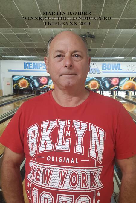 Martin Bamber bowled a perfect 300 in the Triple XXX game.