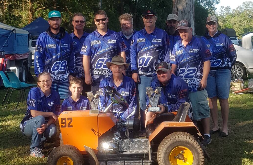The Midcoast Mower Racing Club will be represented by 14 members at the All Australian Mower Racing Championships.